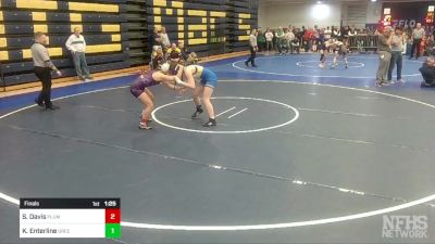 124 lbs Final - Saphia Davis, Plum vs Kelly Enterline, Greenville