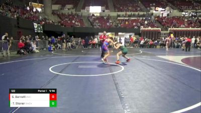 122 lbs 2nd Place Match - Trinity Stoner, Bearcats Wrestling Club Helena vs Shelby Barnett, Baker Wrestling Club