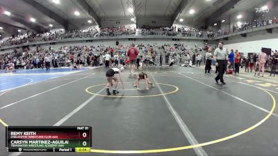 50 lbs Cons. Round 4 - Remy Keith, Chillicothe Wrestling Club-AAA vs Carsyn Martinez-Aguilar, Terminator Wrestling Academy-AAA 