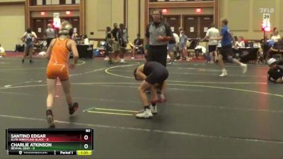 80 lbs Finals (8 Team) - SANTINO EDGAR, Elite Wrestling Black vs Charlie Atkinson, Revival Gray