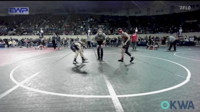 100 lbs Consi Of 4 - Hunter Villines, Weatherford Youth Wrestling vs Rocky Ford, Vian Wrestling Club