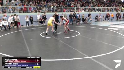 160 lbs Round 2 - Atlas Ruark, Nikiski Freestyle Wrestling Club vs Hunter Bras, Soldotna Whalers Wrestling Club