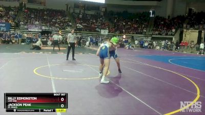 D 1 182 lbs Quarterfinal - Jackson Peak, St. Pauls vs Billy Edmonston, Live Oak