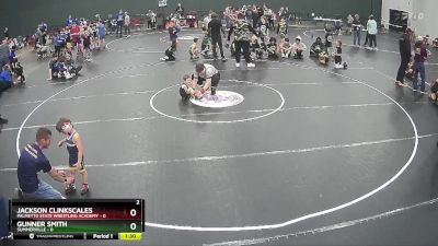 40 lbs Semis (4 Team) - Gunner Smith, Summerville vs Jackson Clinkscales, Palmetto State Wrestling Academy