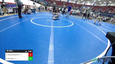 88-92 lbs Quarterfinal - Hunter Branchcomb, Heat vs Kyson Kinney, Moore