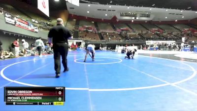 65 lbs 1st Place Match - Michael Clemmensen, CV Wrestling Club vs Edvin Obregon, Lancaster High School Wrestling