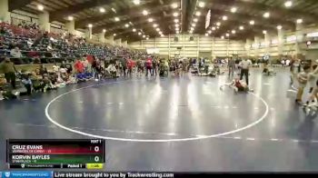 71 lbs Champ Round 1 (16 Team) - Korvin Bayles, Utah Black vs Cruz Evans, Warriors Of Christ