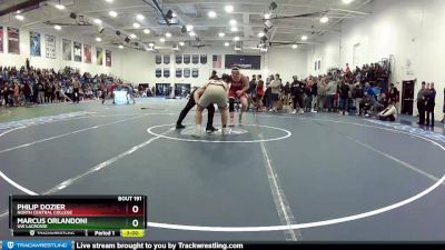 197 lbs Champ. Round 2 - Marcus Orlandoni, UW Lacrosse vs Philip Dozier, North Central College