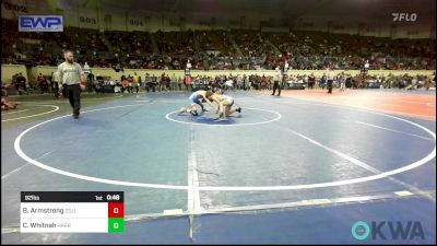 92 lbs Consolation - Benjamin Armstrong, Collinsville Cardinal Youth Wrestling vs Cam Whitnah, Harrah Little League Wrestling