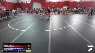 97 lbs Cons. Round 3 - Bryer Caves, Lodi Wrestling Club vs Benjamin Braunschweig, RT Elite Wrestling