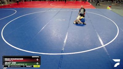 75 lbs Semis & 1st Wrestleback (8 Team) - Grady Kirk, STMA (St. Michael/Albertville) vs Dean Schumacher, Chatfield