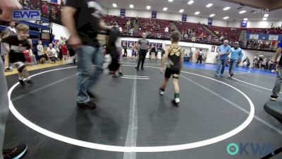 52 lbs Consi Of 8 #1 - Bayler Robinson, Division Bell Wrestling vs Asher McCoy, Tecumseh Youth Wrestling