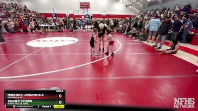 44-46 lbs Round 2 - Maverick Grossnickle, Eaton Reds WC vs Tanner Brown, Platte Valley Jr WC