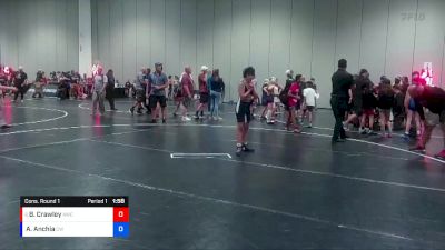 97 lbs Cons. Round 1 - Brentley Crawley, Alpha Wrestling Club vs Aiden Anchia, Colosseum Wrestling