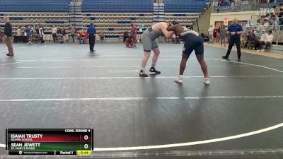 285 lbs Cons. Round 4 - Sean Jewett, St. Mary`s Ryken vs Isaiah Trusty, Gilman School