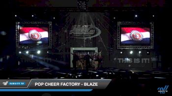 POP Cheer Factory - Blaze [2019 Junior - Small 3 Day 1] 2019 US Finals Kansas City