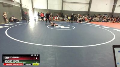 40-42 lbs Round 1 - Finn Stutzman, NWWC vs Sawyer Watts, Team Aggression Wrestling Club