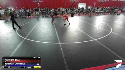 113 lbs Cons. Round 5 - Matthew Tran, IA vs Jeremiah Lawrence, IL