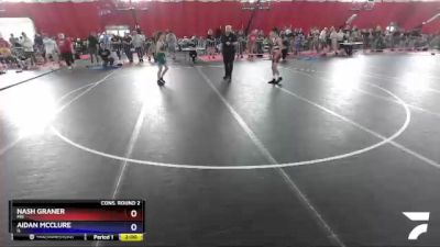 102 lbs Cons. Round 2 - Nash Graner, MN vs Aidan McClure, IL