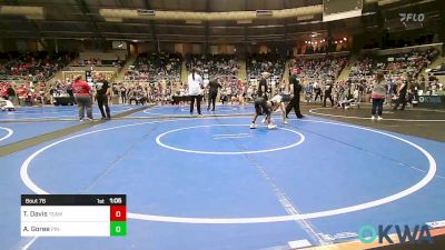 76 lbs Quarterfinal - Tajuan Davis, Team Tulsa Wrestling Club vs Armond Goree, Pin-King All Stars