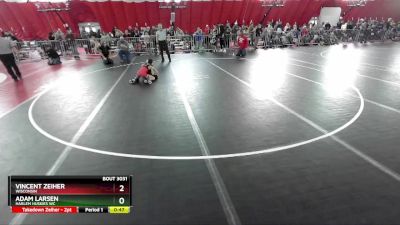 67 lbs Champ. Round 2 - Vincent Zeiher, Wisconsin vs Adam Larsen, Harlem Huskies WC