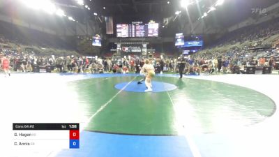 145 lbs Cons 64 #2 - Grayson Hagen, Kansas vs Colton Annis, Oregon