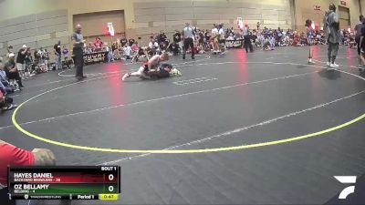 70 lbs Quarterfinals (8 Team) - Hayes Daniel, Backyard Brawlers vs Oz Bellamy, Belding