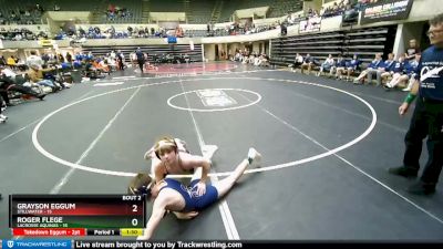 106 lbs Round 1 (4 Team) - Roger Flege, LaCrosse Aquinas vs Grayson Eggum, Stillwater