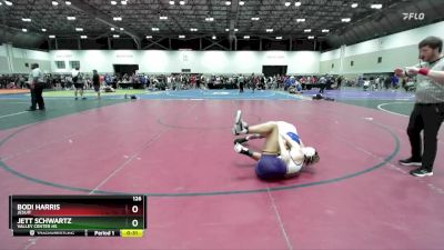 126 lbs 7th Place Match - Bodi Harris, Jesuit vs Jett Schwartz, Valley Center HS