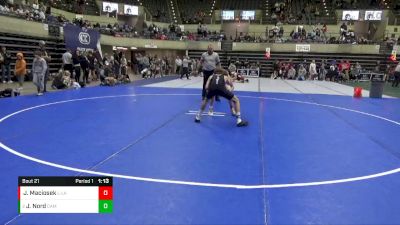 125 lbs Quarterfinal - Javen Nord, Cameron vs Joe Maciosek, LAW - Lacrosse Area Wrestlers