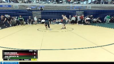 160 lbs Cons. Round 2 - Devin Misnick, Capital Wrestling Club vs Jose Rexach Jr., Jet House