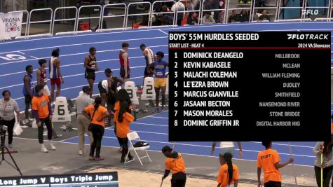 High School Boys' 55m Hurdles Seeded, Prelims 4