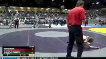 132 lbs Quarterfinals (8 Team) - Devon Kerr, 3A La Pine vs Christian Roberts, 3A Rainier