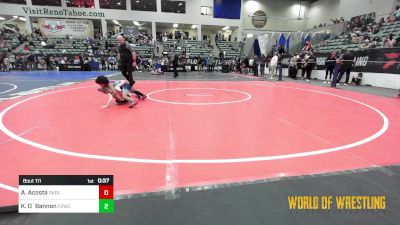 49 lbs Consi Of 4 - Abel Acosta, Oakdale vs Kayceon O`Bannon, FordDynasty Wrestling Club