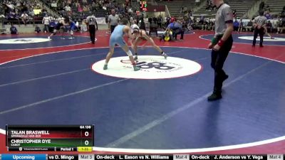 6A 138 lbs Semifinal - Christopher Dye, Cabot vs Talan Braswell, Springdale Har-Ber