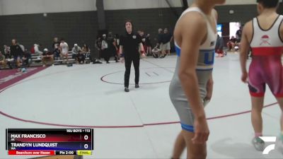 113 lbs Quarterfinal - Max Francisco, AK vs Trandyn Lundquist, WA