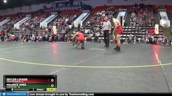 144 lbs Quarterfinals (8 Team) - Skyler Locker, Constantine HS vs Maurice Ames, Clinton HS