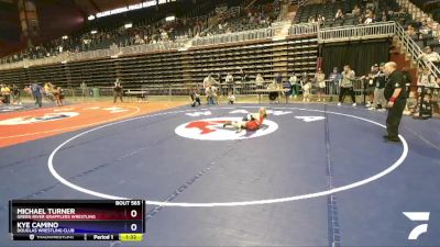 56 lbs 1st Place Match - Michael Turner, Green River Grapplers Wrestling vs Kye Camino, Douglas Wrestling Club