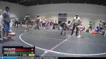 85 lbs Finals (2 Team) - Lucas Bundy, Prestige Worldwide vs Alex Allison, Team Palmetto