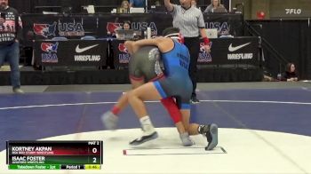 110 lbs Champ. Round 1 - Isaac Foster, Aviators Wrestling vs Kortney Akpan, RSA Red Storm Wrestling