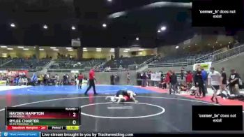 220 lbs Round 1 (4 Team) - Hayden Hampton, 6A Newberg vs Rylee Charter, 6A McMinnville
