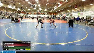 184 lbs Cons. Round 3 - Cael Johnson, Baker (Kan.) vs Austin Vanek, Montana State-Northern