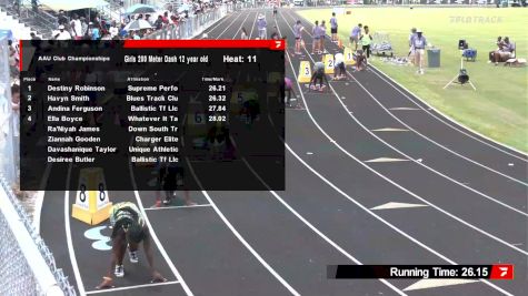 Youth Girls' 200m, Semi-Finals 12 - Age 11-12