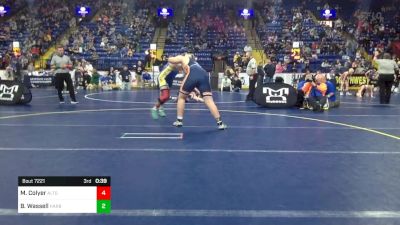 250 lbs Round Of 16 - Gary Kiselka, Franklin vs Clayton Whitenight, Central Columbia