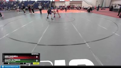 184 lbs Semifinal - Dante Gutbrod, Williams College vs Aris Dashiell, Wesleyan (CT)