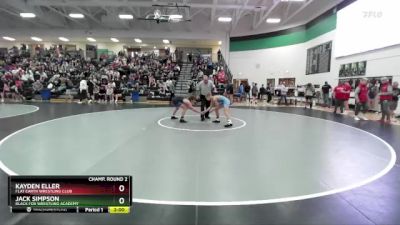 113 lbs Champ. Round 2 - Kayden Eller, Flat Earth Wrestling Club vs Jack Simpson, Black Fox Wrestling Academy