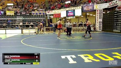 190 lbs Cons. Round 1 - Nick Thompson, Centralia vs Colby Hueston, Uniontown