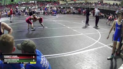 120 lbs Champ. Round 2 - Everett Vogel, Hemingford Jr Wrestling vs Kelton Hoesche, Crete Wrestling Club