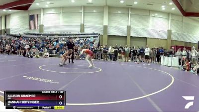 127 lbs Semifinal - Allison Kraemer, MO vs Hannah Seitzinger, IN