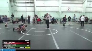 80 lbs Round 4 (8 Team) - Wyatt Sartori, Ohio Rampage vs Gabriella Conte, PA Alliance Blue